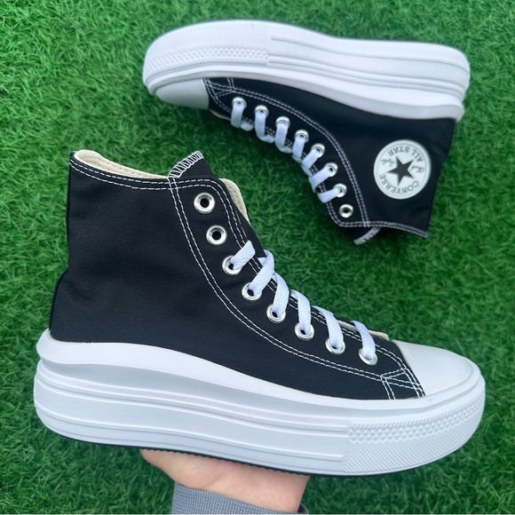 Converse Chuck Taylor All Star Move Hi Black - Picture 1 of 14